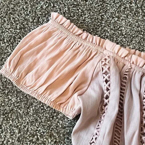 Lulus Wisteria Blush Pink Embroidered Mini Dress Size Small - Picture 13 of 13